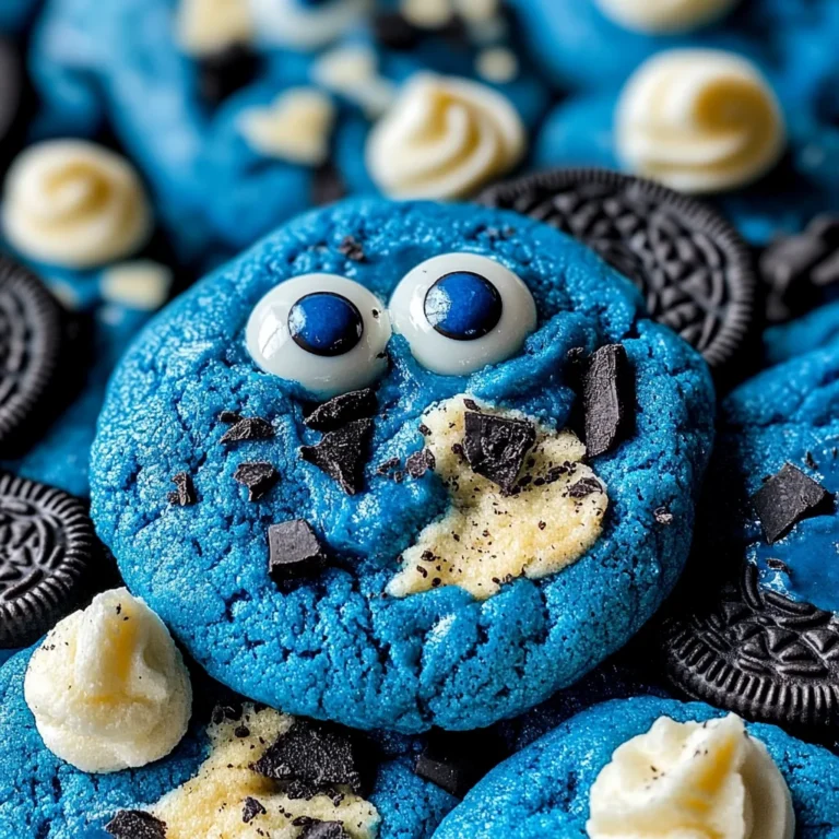 Blue Monster Cookie Treats