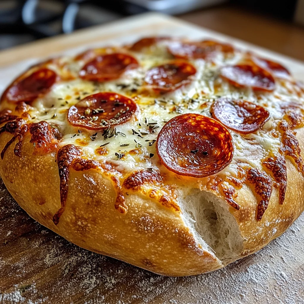 Pepperoni Pizza Sourdough Bread