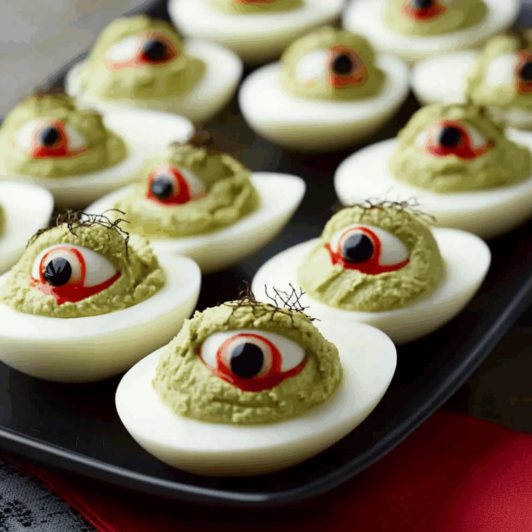 Creepy Eyeball Deviled Eggs