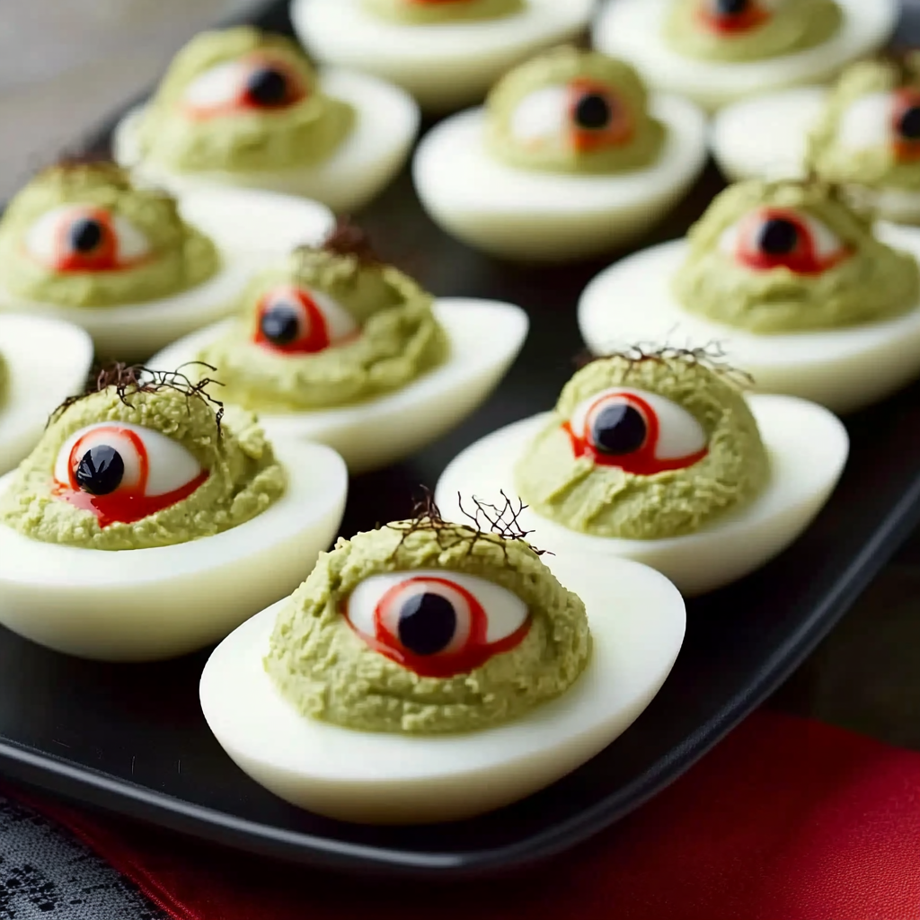 Creepy Eyeball Deviled Eggs
