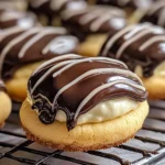 Boston Cream Pie Cookie Bites