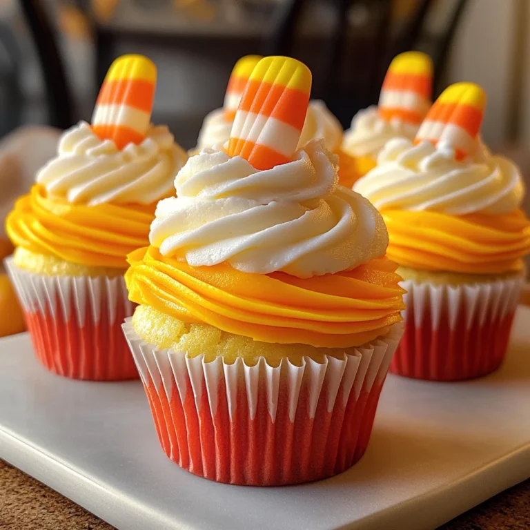 Candy Corn Cupcakes