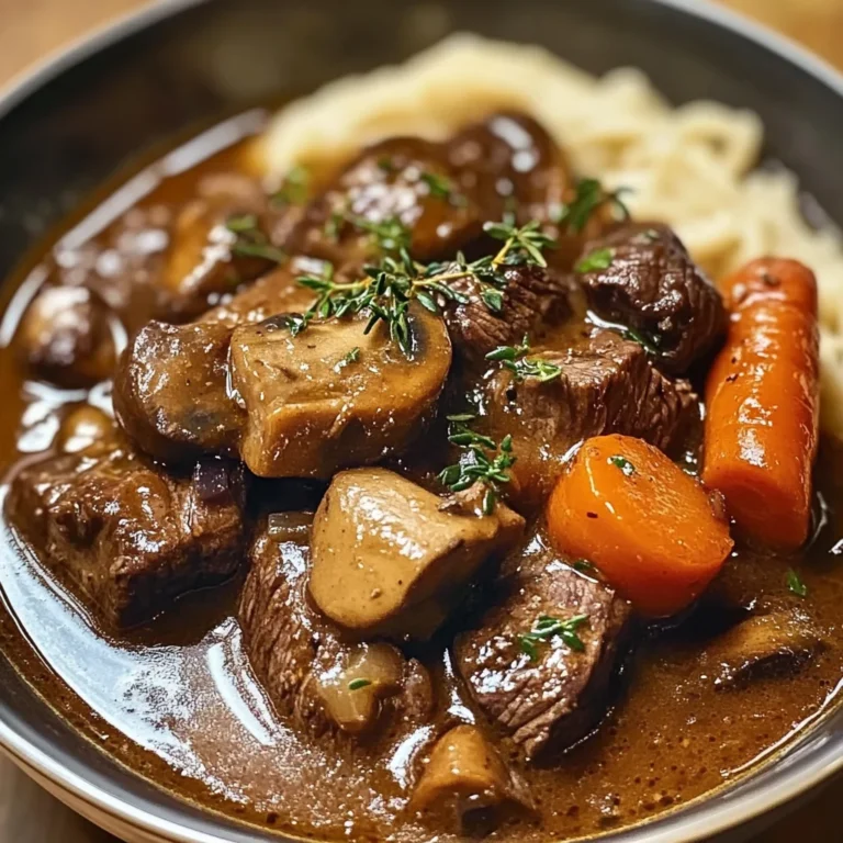 French Countryside Beef and Mushroom Stew