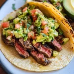 Grilled Steak Tacos with Avocado Salsa