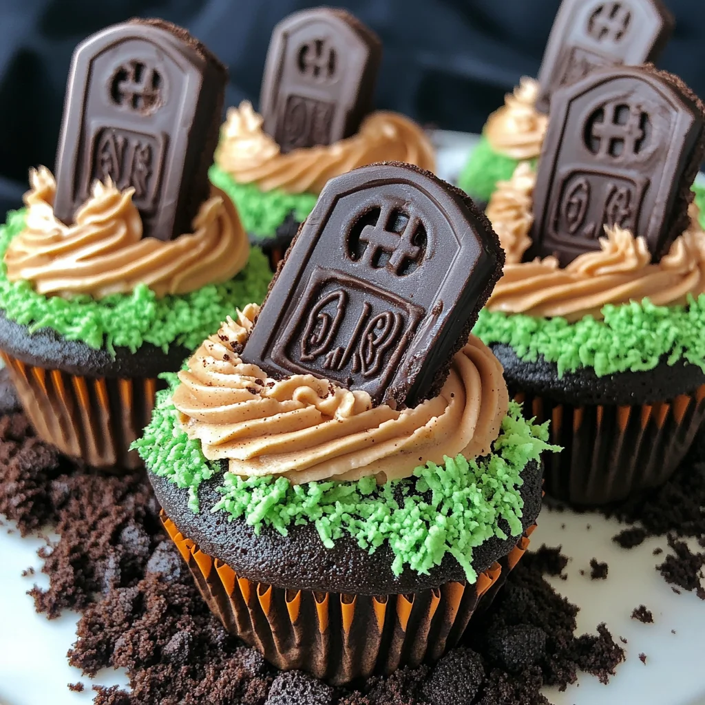 Halloween Graveyard Cupcakes