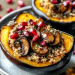 Mushroom and Quinoa Stuffed Acorn Squash