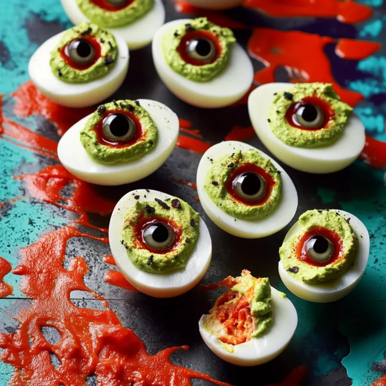 Spooky Deviled Eyeballs