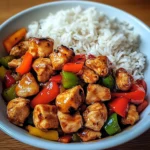 Teriyaki Chicken Stir-Fry with Steamed Rice